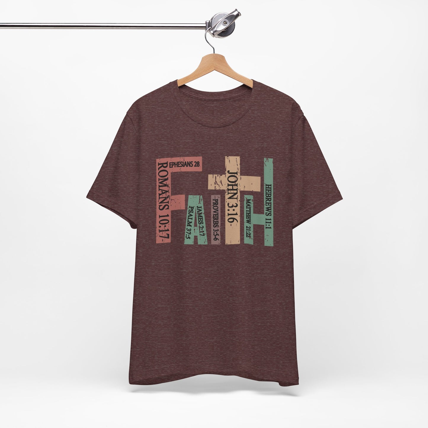 Faith Graphic Tee, Unisex T-Shirt, Inspirational Shirt, Casual Wear, Gift for Believers, Motivational Fashion