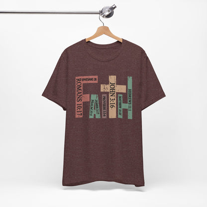 Faith Graphic Tee, Unisex T-Shirt, Inspirational Shirt, Casual Wear, Gift for Believers, Motivational Fashion