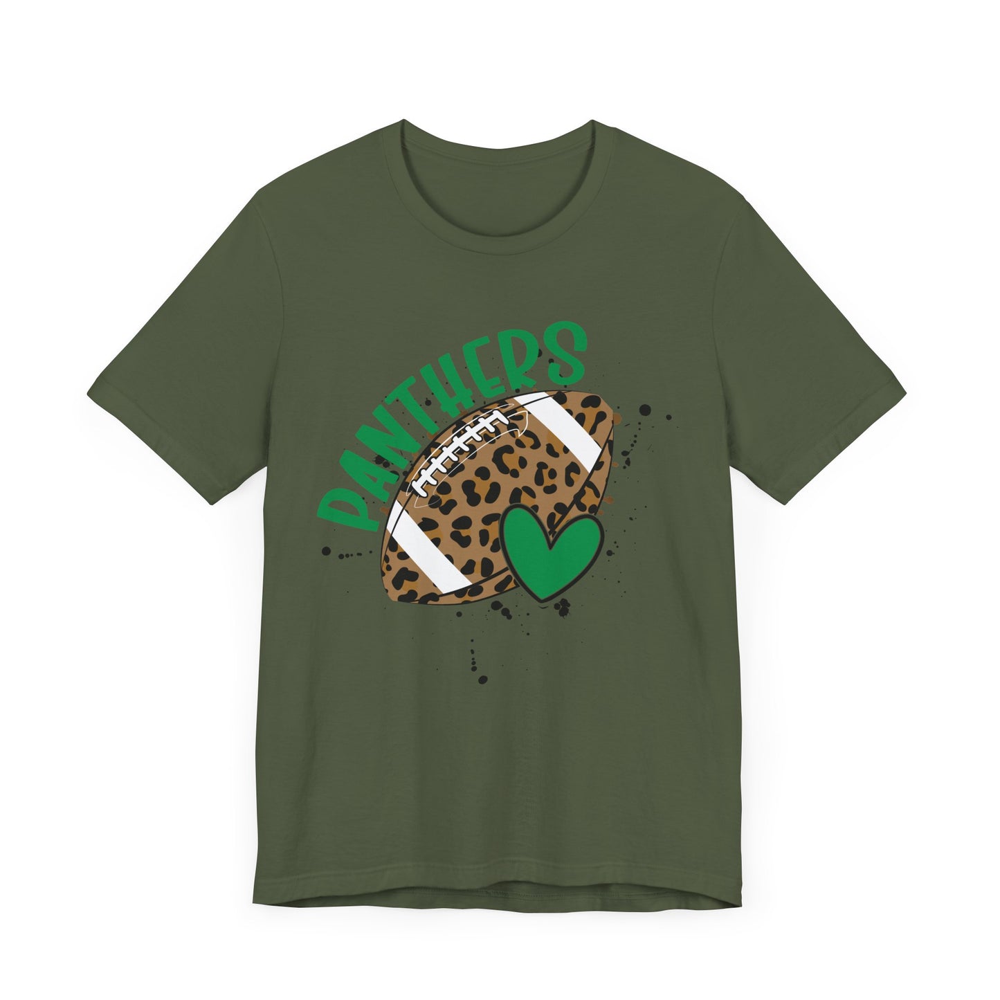 PANTHERS Spirit Unisex Tee - Leopard Football Design
