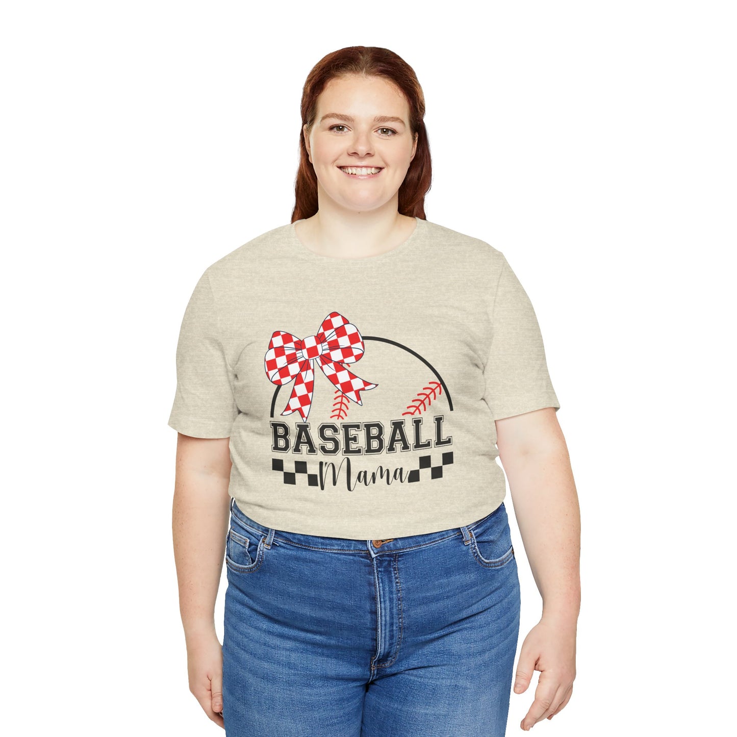Baseball Mama Tee - Cute Unisex Jersey Short Sleeve T-Shirt for Sports Moms, Perfect for Game Day, Mother's Day Gifts, Casual Wear