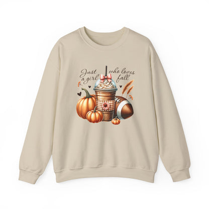 Coffee Pumpkin Football Gildan Crewneck Sweatshirt