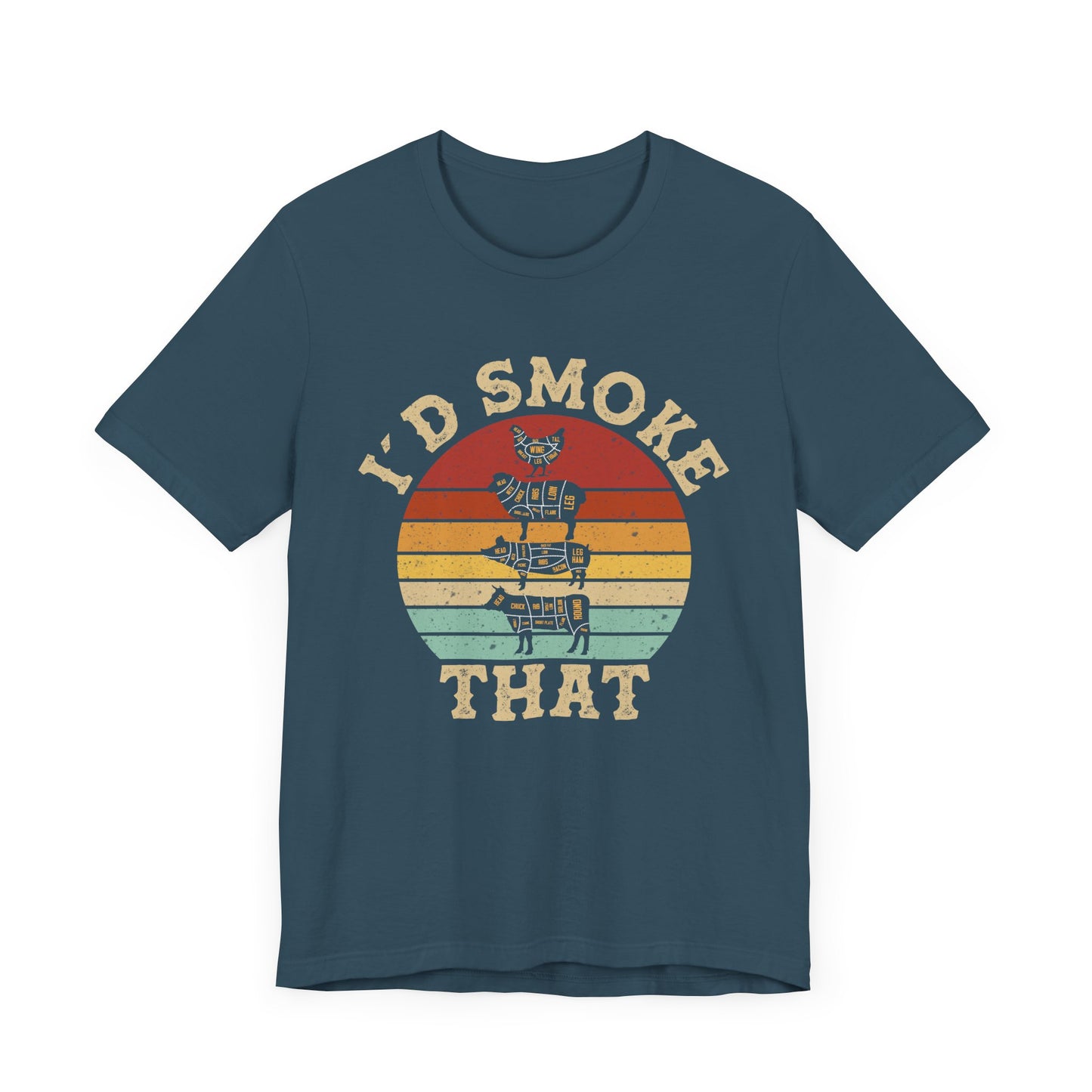 I’d Smoke That Unisex Short Sleeve Tee - Retro Vibe T-Shirt for Casual Wear