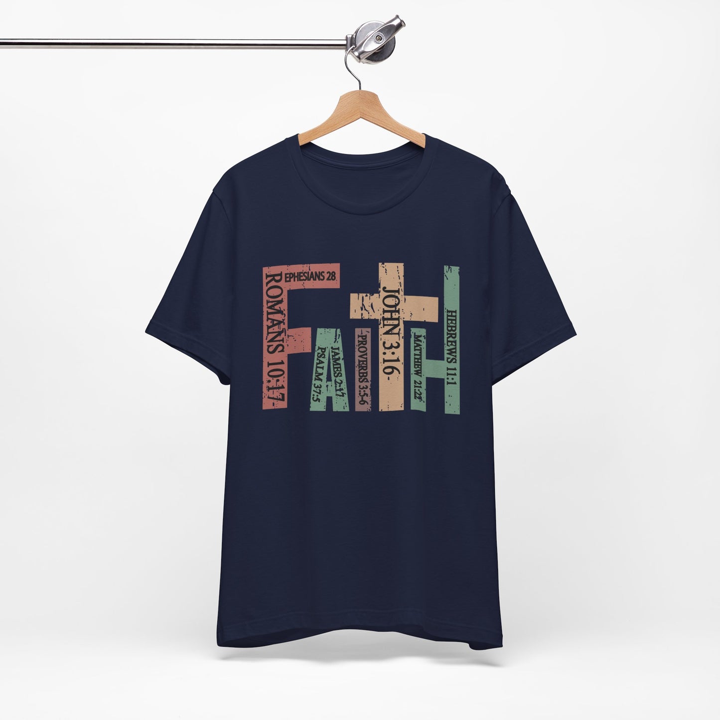 Faith Graphic Tee, Unisex T-Shirt, Inspirational Shirt, Casual Wear, Gift for Believers, Motivational Fashion