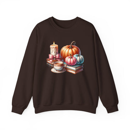 Candle Cozy Pumpkin Fall Gildan crewneck sweatshirt