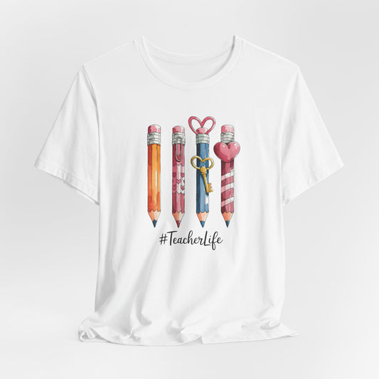 Teacher Life Pencil- Bella Canvas Tshirt