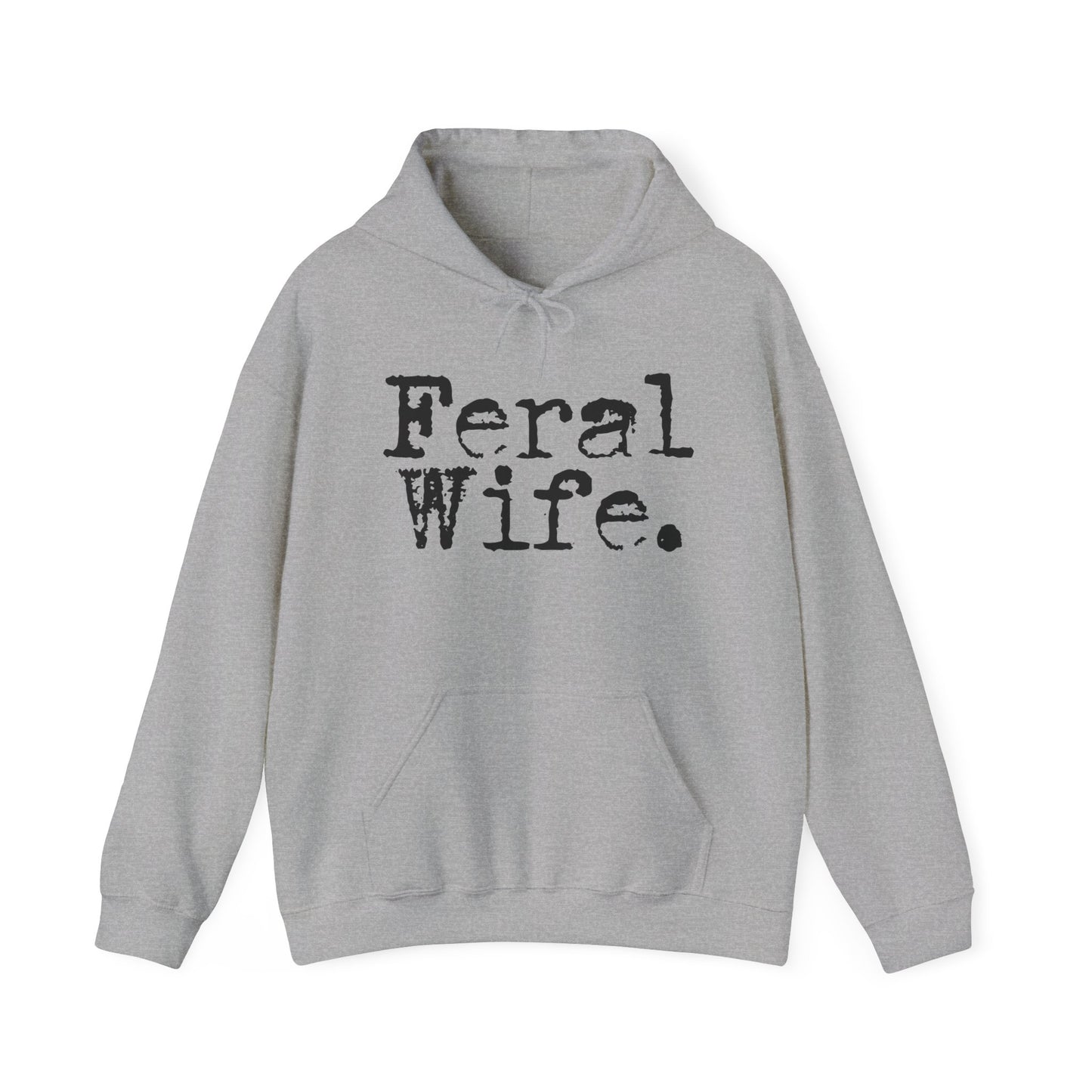 Feral Wife Hoodie - Unisex Heavy Blend™ Sweatshirt for Casual Style