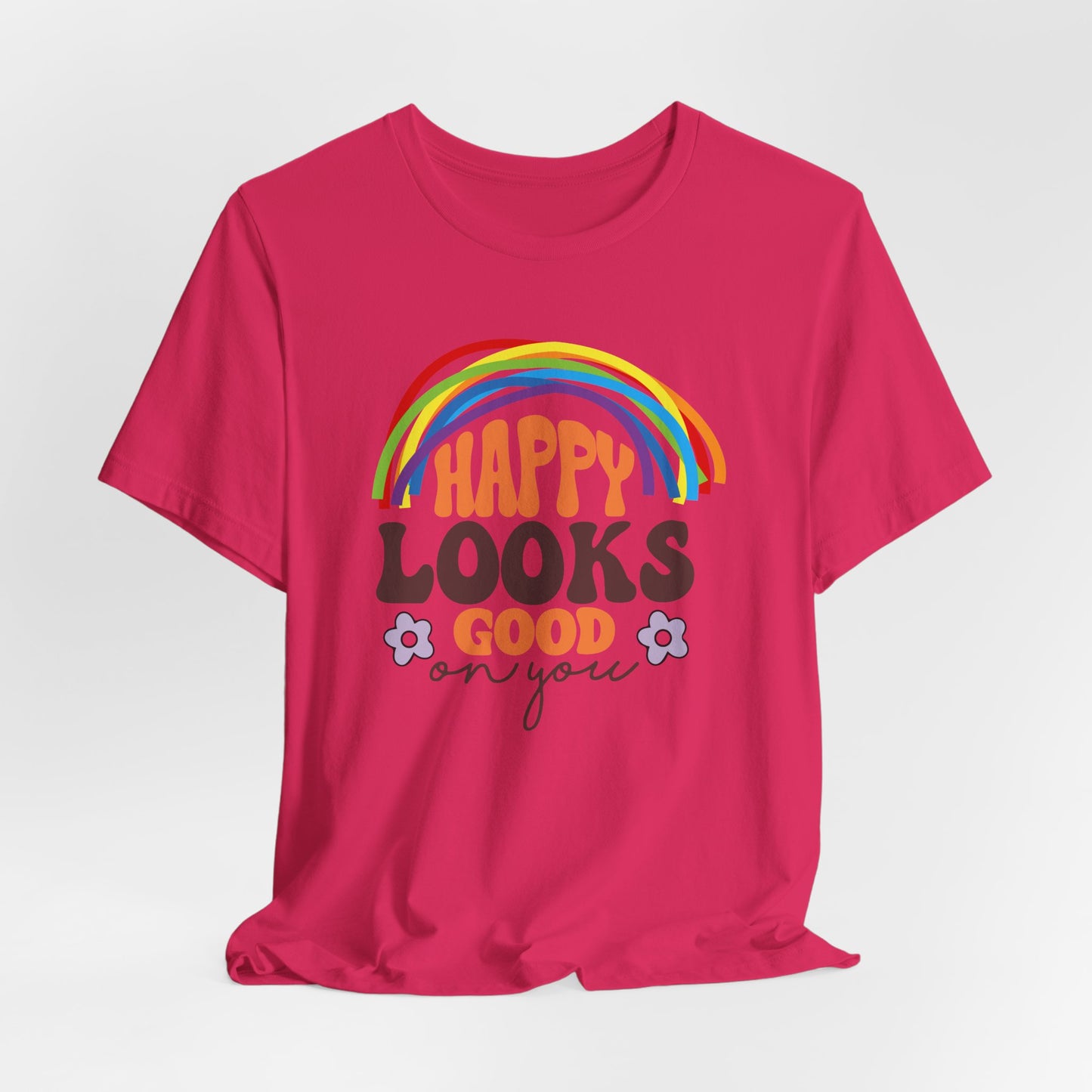 Happy Looks Good on You Tee - Unisex Jersey Short Sleeve T-Shirt for Positive Vibes and Joyful Celebrations