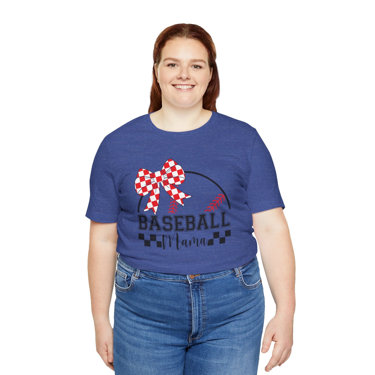 Baseball Mama Tee - Cute Unisex Jersey Short Sleeve T-Shirt for Sports Moms, Perfect for Game Day, Mother's Day Gifts, Casual Wear