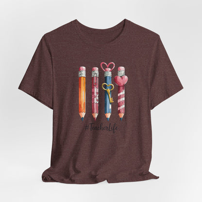 Teacher Life Pencil- Bella Canvas Tshirt