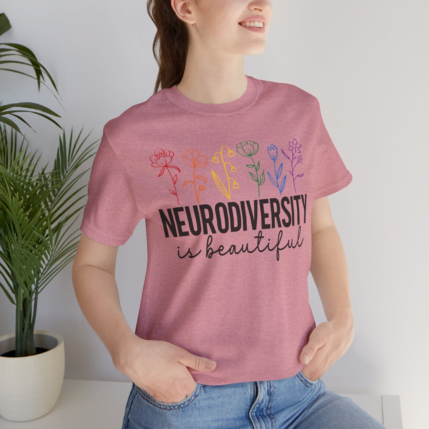 Neurodiversity is Beautiful Tee - Unisex Short Sleeve T-Shirt