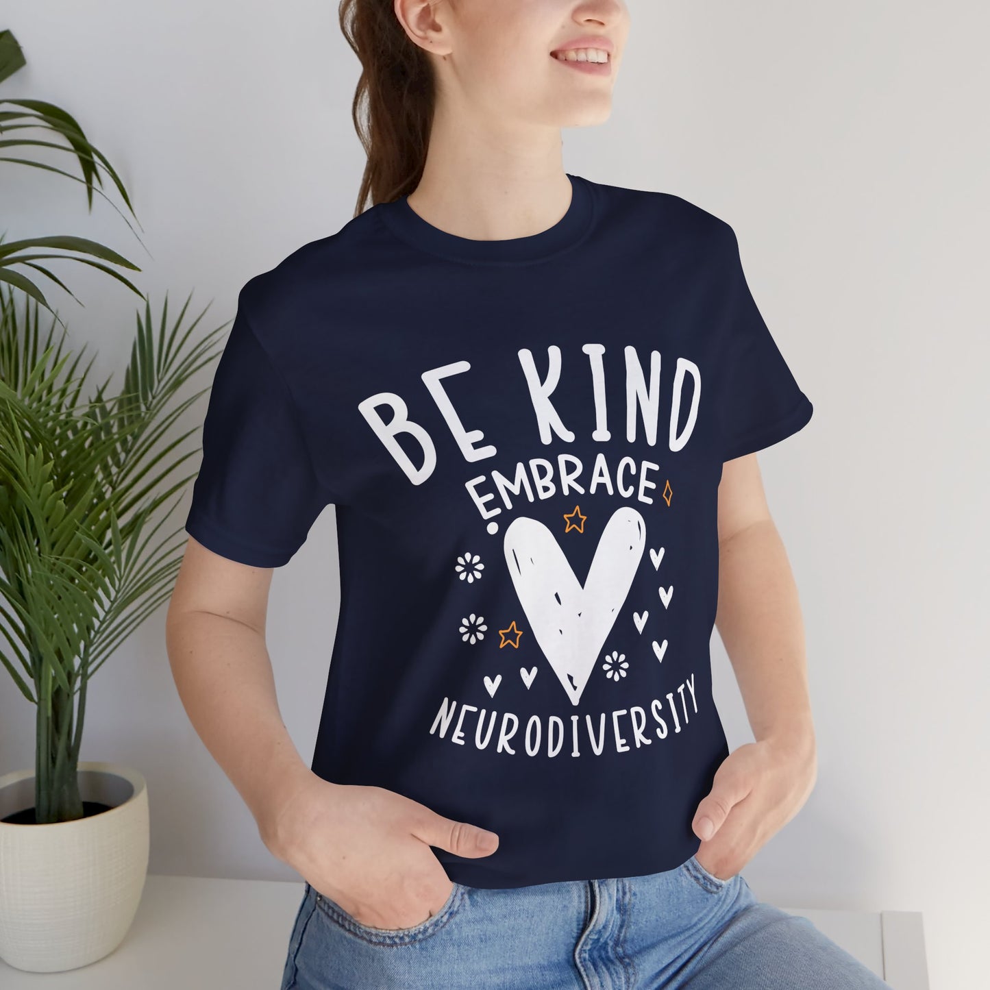 Be Kind Neurodiversity Tee - Unisex Short Sleeve Shirt
