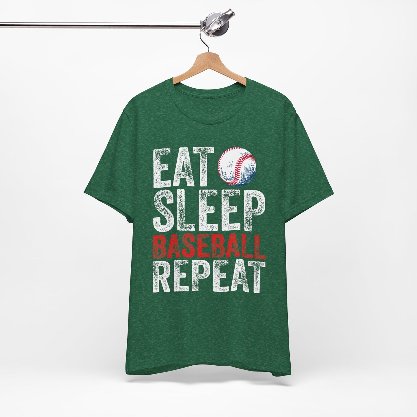 Eat Sleep Baseball Repeat Unisex Tee