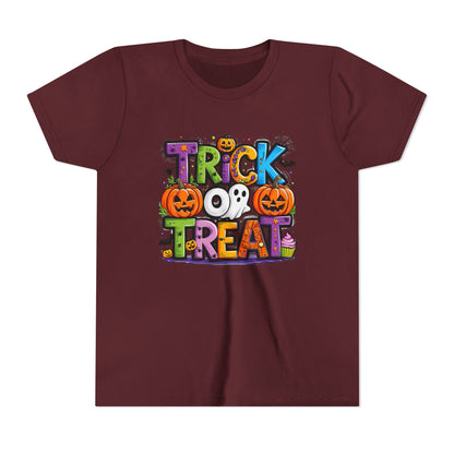 Halloween Youth Short Sleeve Tee, Trick or Treat