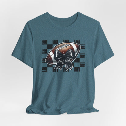 Football Checkered Pattern Tee