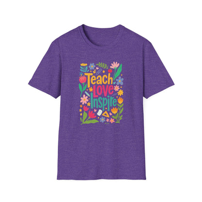 Teach Love Inspire Gildan Softstyle Tshirt