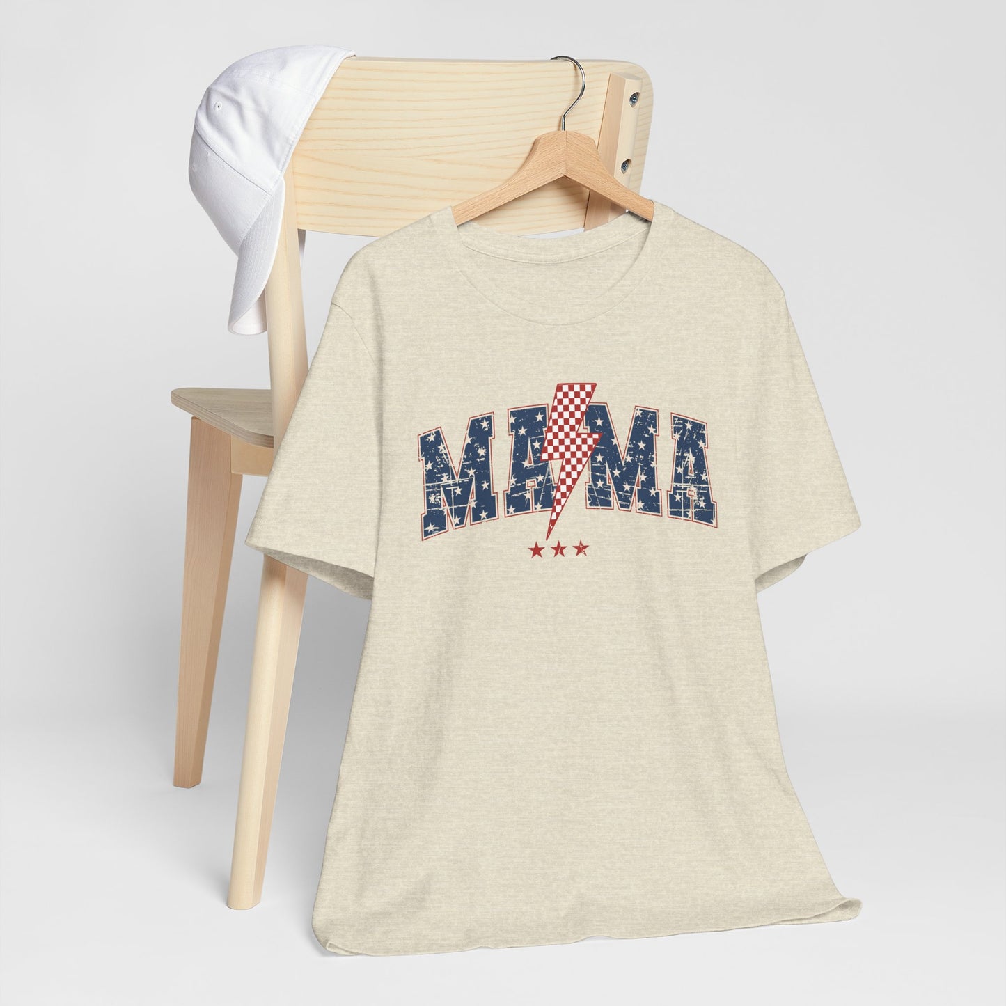 Patriotic Unisex Short Sleeve Tee - 'MAMA' Design