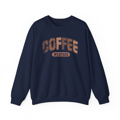 Coffee Weather Gildan Crewneck Sweatshirt