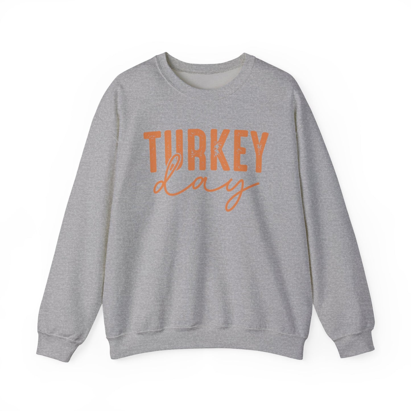Turkey Day Thanksgiving Gildan Crewneck Sweatshirt