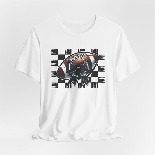 Football Checkered Pattern Tee