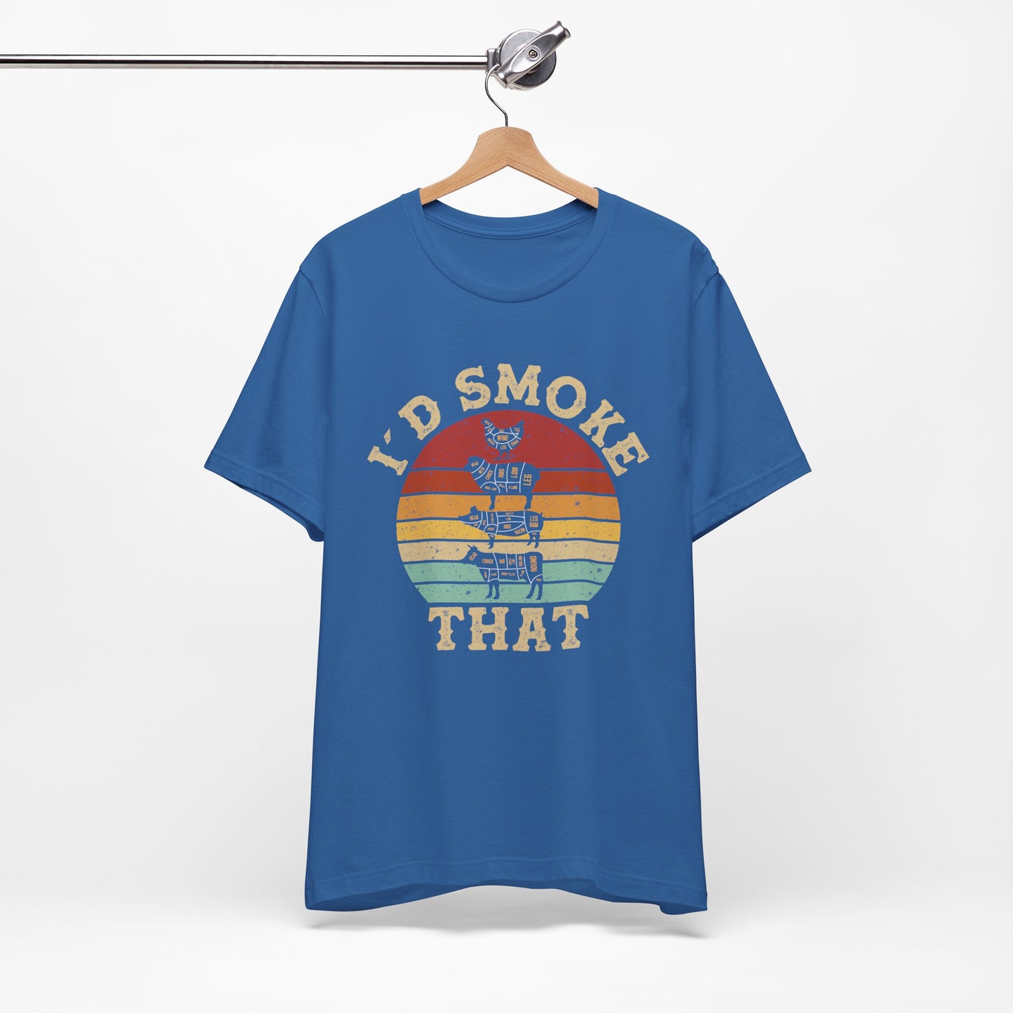 I’d Smoke That Unisex Short Sleeve Tee - Retro Vibe T-Shirt for Casual Wear