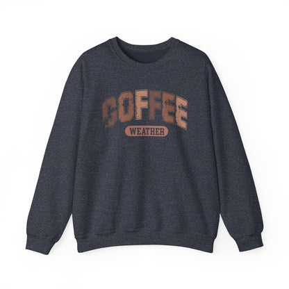 Coffee Weather Gildan Crewneck Sweatshirt