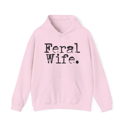 Feral Wife Hoodie - Unisex Heavy Blend™ Sweatshirt for Casual Style
