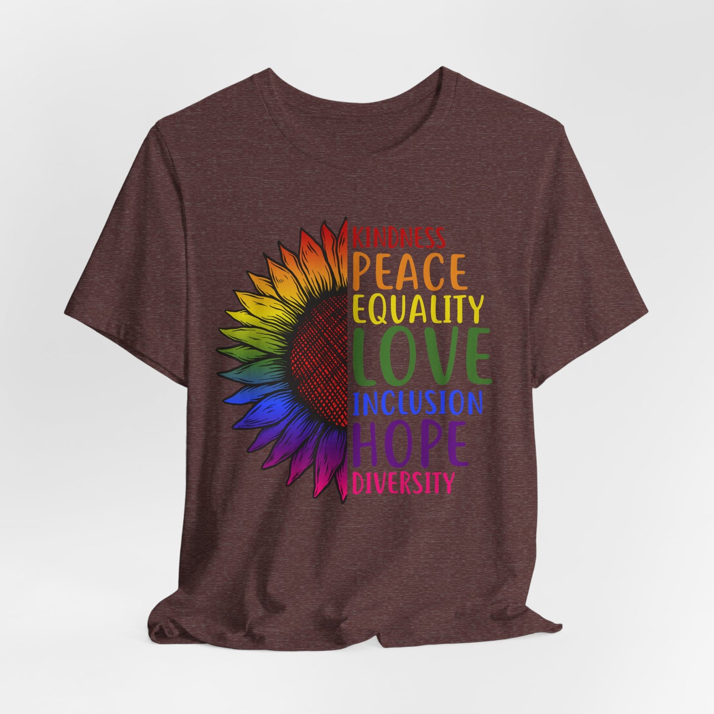 Flower Equality Graphic Tee | Kindness, Love, Diversity