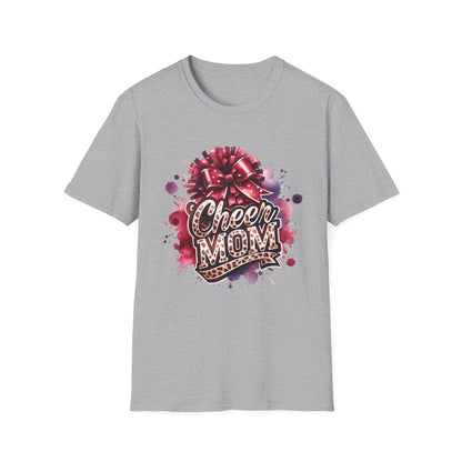 Cheer Mom Cheetah Print Gildan Softstyle Tshirt