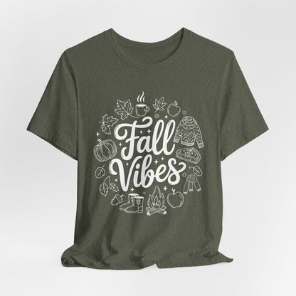 Fall Vibes Unisex Tee - Cozy Autumn T-shirt