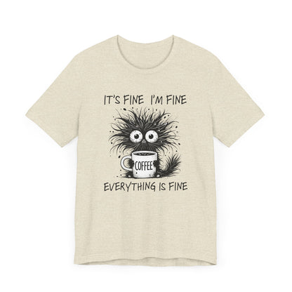 Funny Coffee Lover's Tee, Unisex Jersey Shirt, Casual Humor Tee, Gift for Coffee Enthusiasts, Sarcastic Coffee Top, Coffee Addict Outfit
