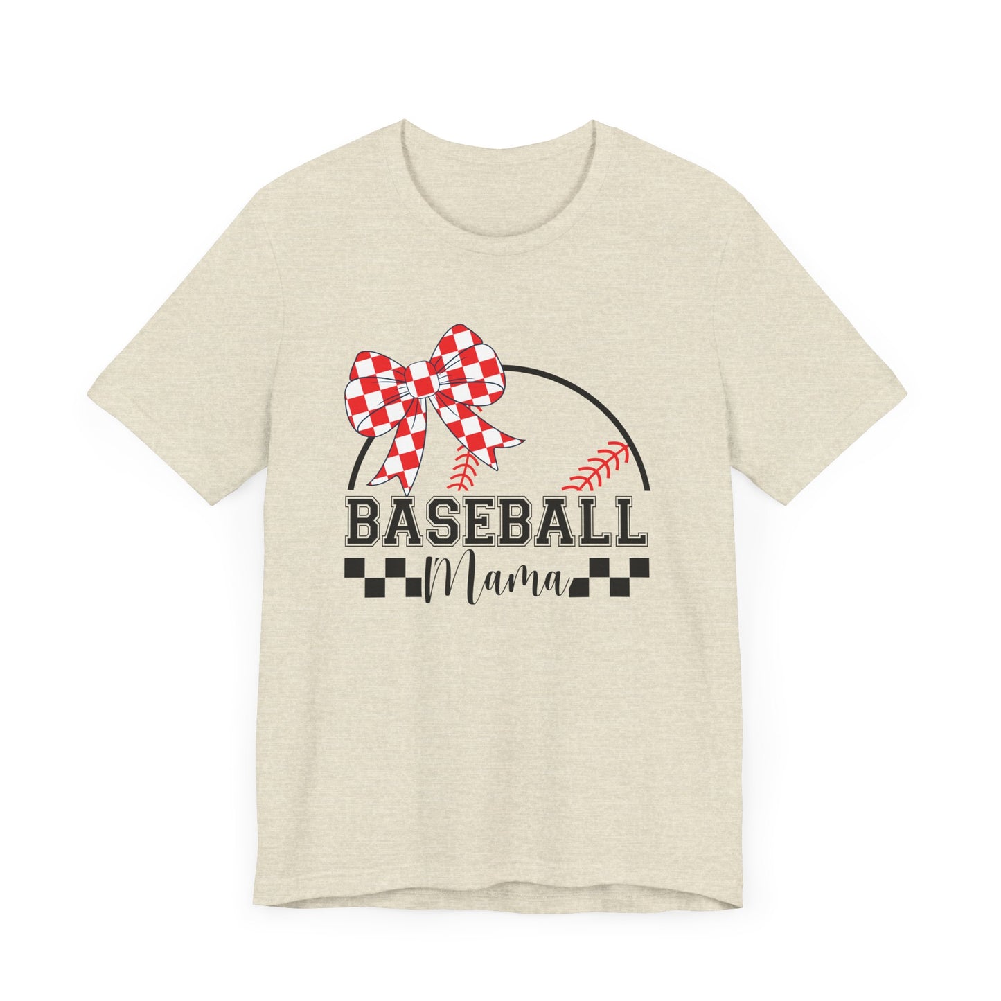 Baseball Mama Tee - Cute Unisex Jersey Short Sleeve T-Shirt for Sports Moms, Perfect for Game Day, Mother's Day Gifts, Casual Wear