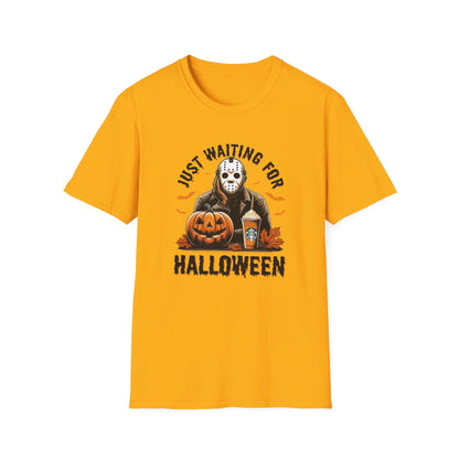 Just Waiting for Halloween Movie Graphic Tee, Unisex Softstyle T-Shirt