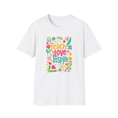 Teach Love Inspire Gildan Softstyle Tshirt