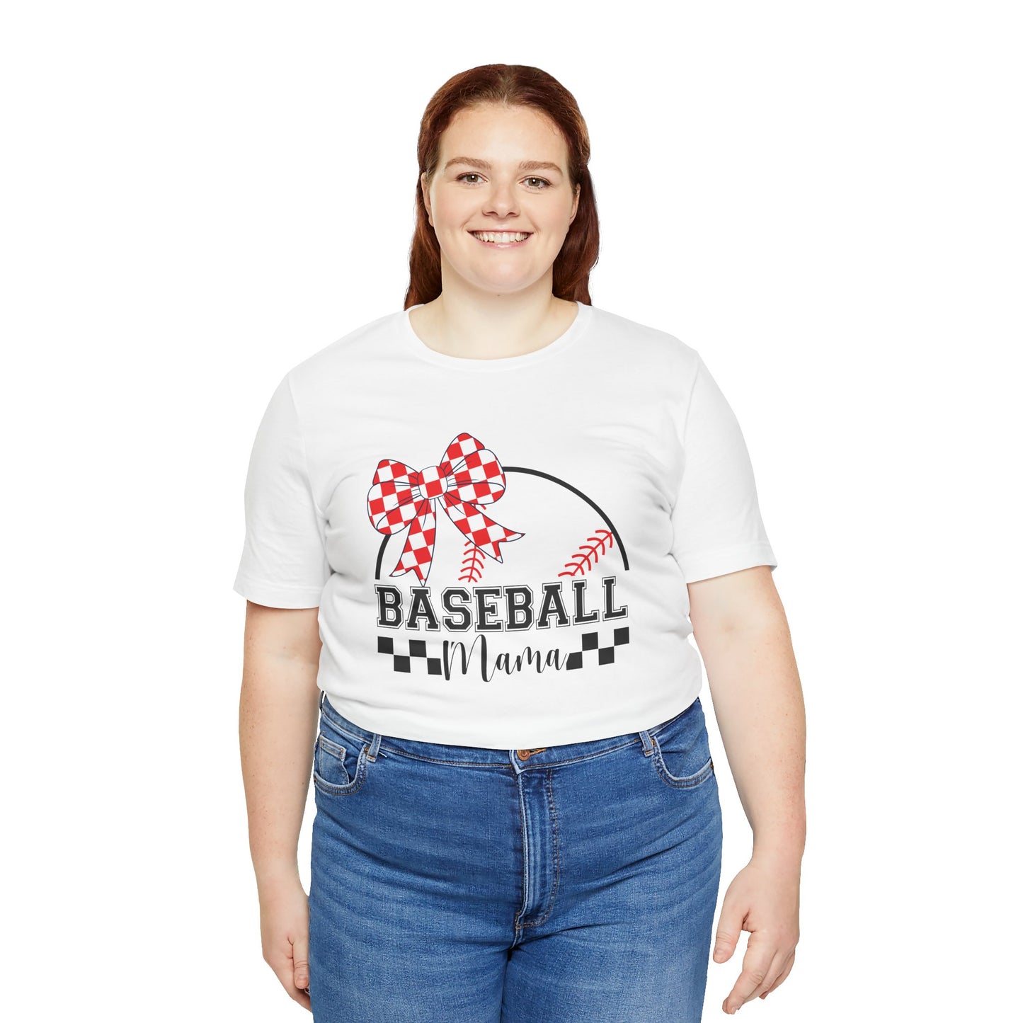 Baseball Mama Tee - Cute Unisex Jersey Short Sleeve T-Shirt for Sports Moms, Perfect for Game Day, Mother's Day Gifts, Casual Wear