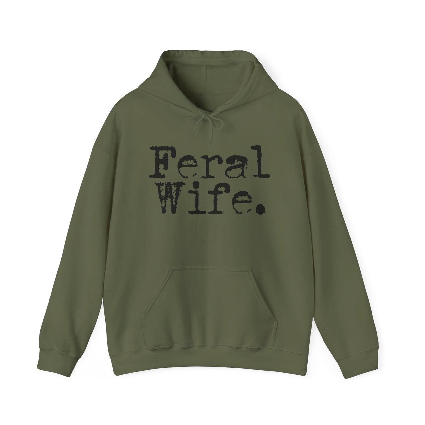 Feral Wife Hoodie - Unisex Heavy Blend™ Sweatshirt for Casual Style