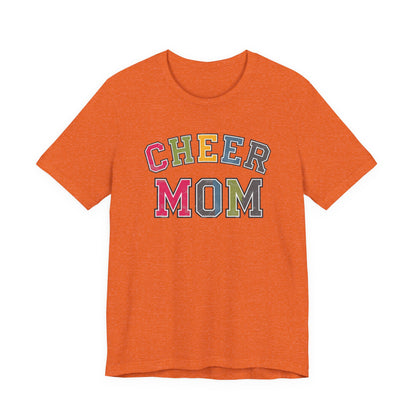 Cheer Mom Rainbow Varsity Bella Canvas Tshirt