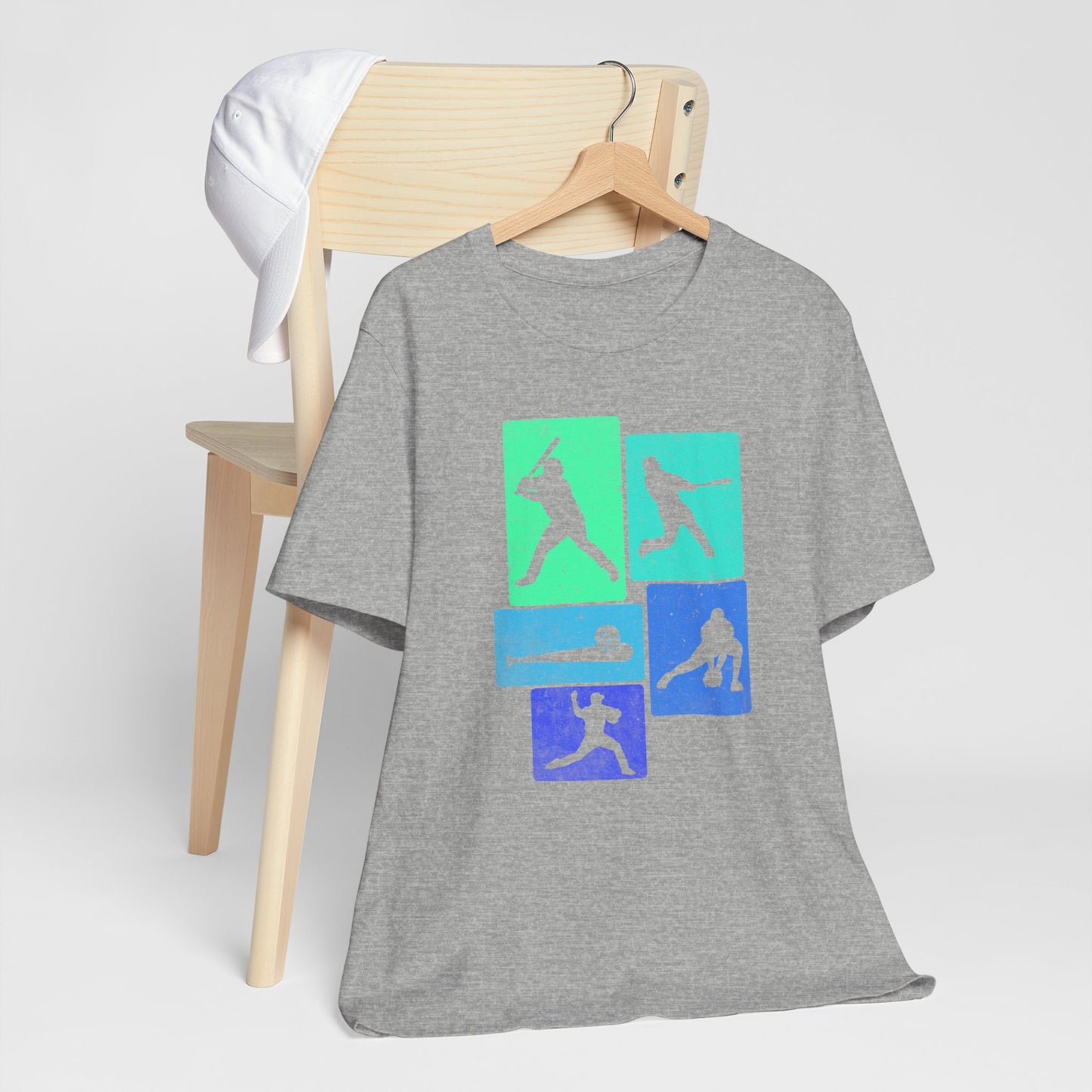 Baseball Player Silhouette Tee | Unisex Jersey T-Shirt, Sports Apparel, Gift for Baseball Fans, Casual Wear, Summer Outfit