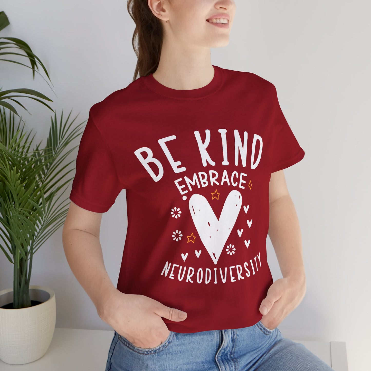 Be Kind Neurodiversity Tee - Unisex Short Sleeve Shirt