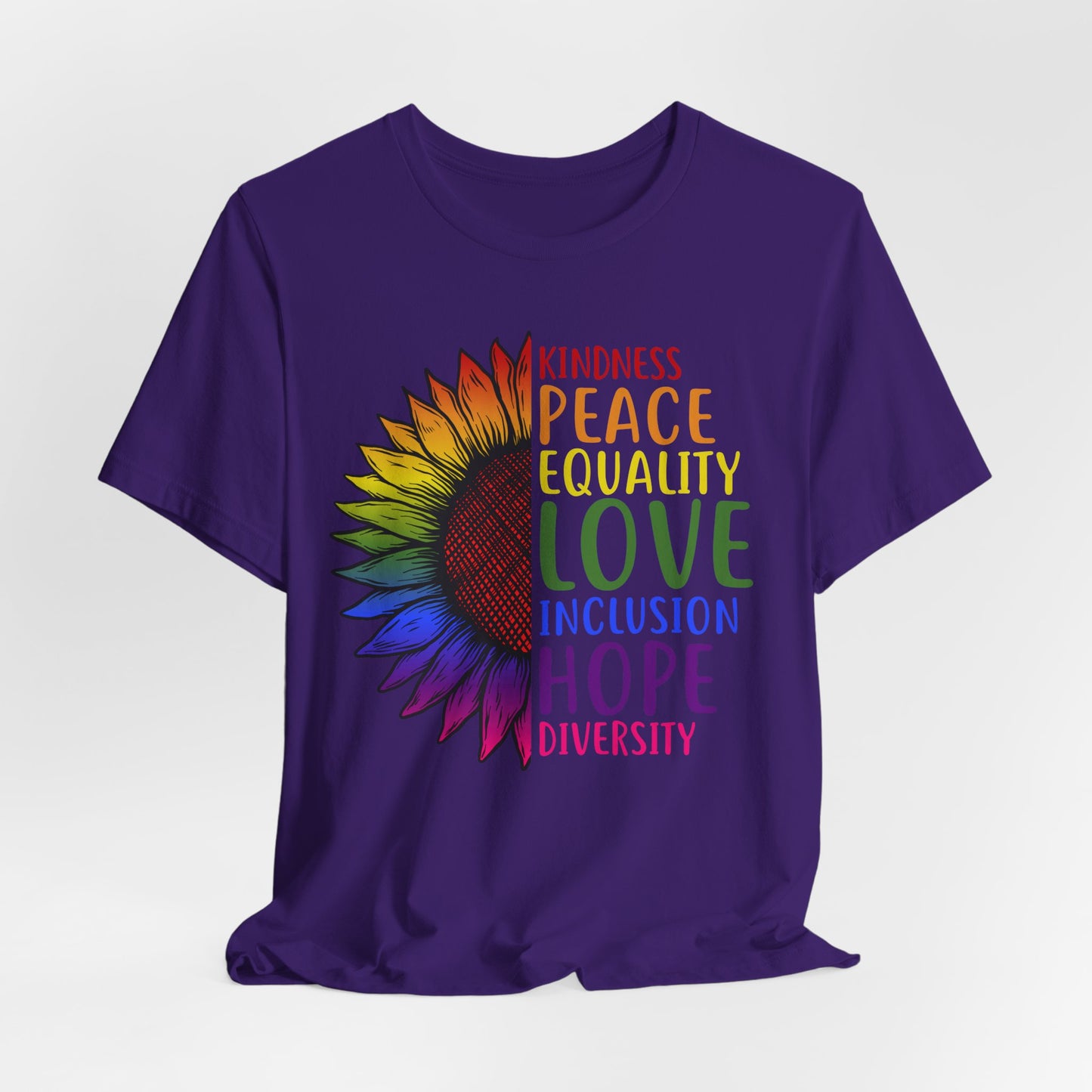 Flower Equality Graphic Tee | Kindness, Love, Diversity