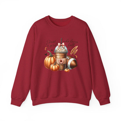 Coffee Pumpkin Football Gildan Crewneck Sweatshirt