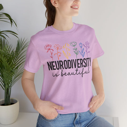 Neurodiversity is Beautiful Tee - Unisex Short Sleeve T-Shirt