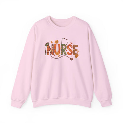 Thanksgiving Nurse Gildan Crewneck Sweatshirt