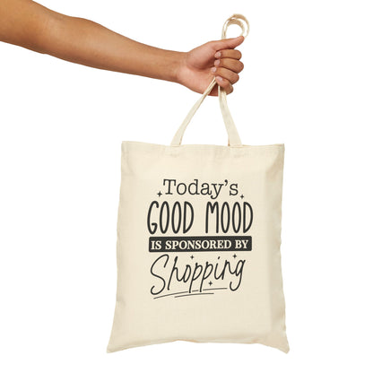 Shopping Mood Canvas Tote Bag