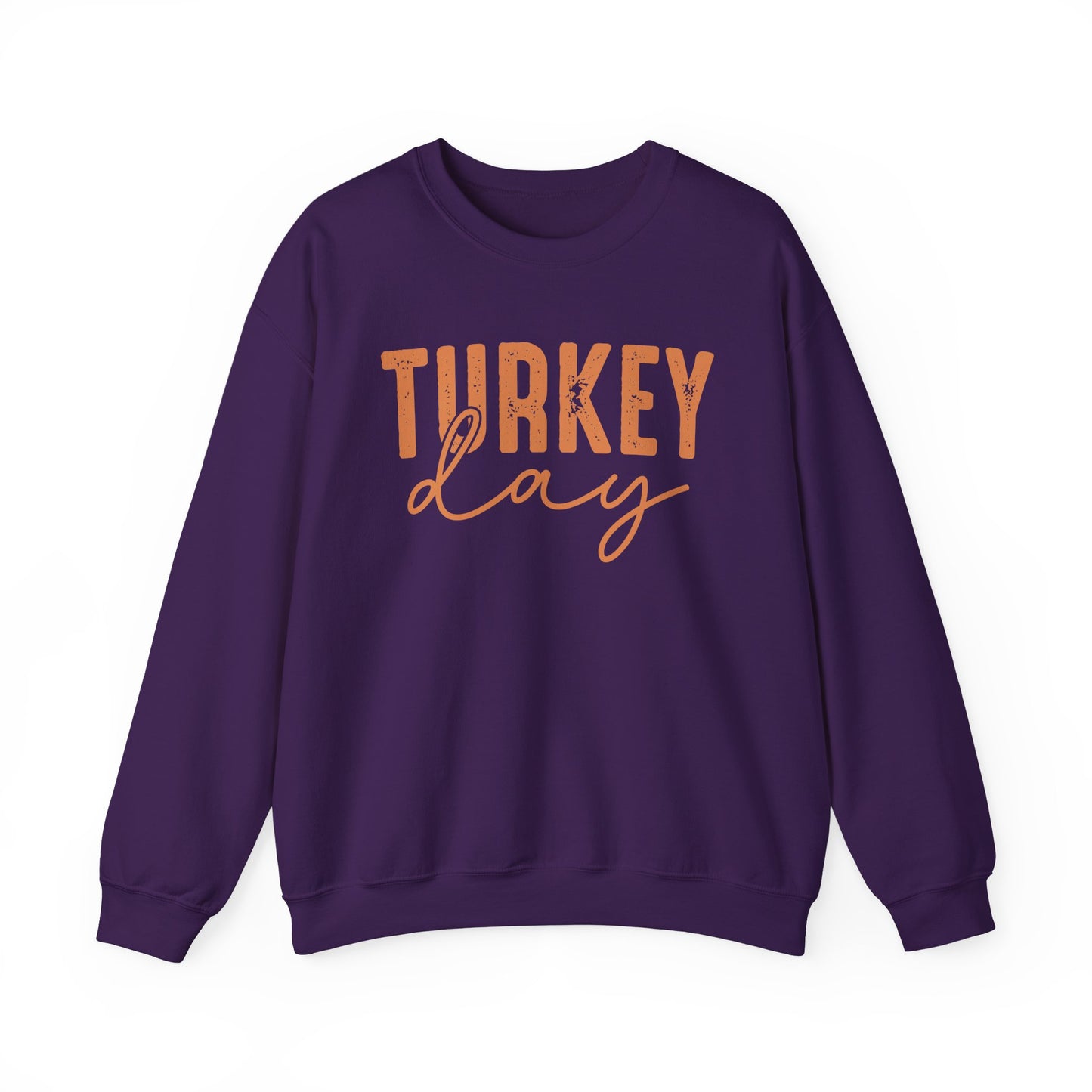 Turkey Day Thanksgiving Gildan Crewneck Sweatshirt