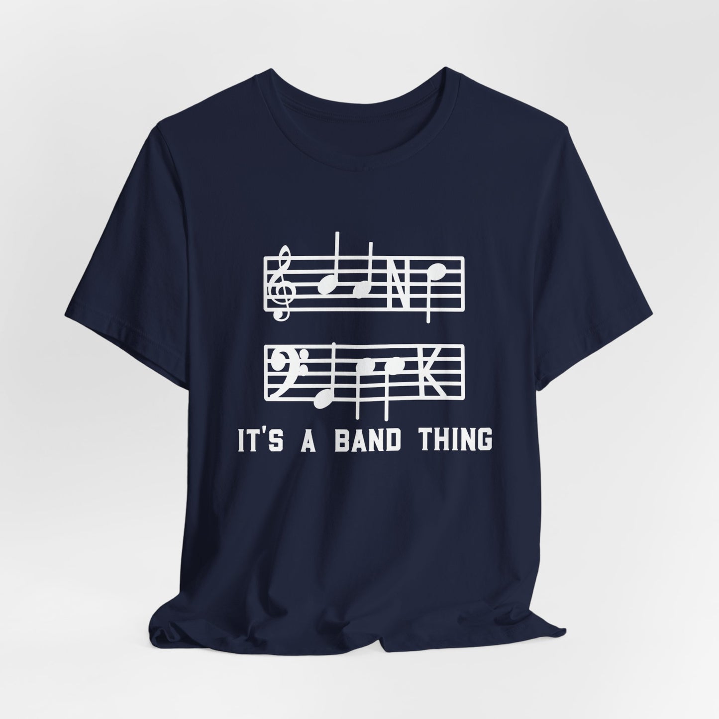 Band Geek White Graphic Bella Canvas Tee shirt