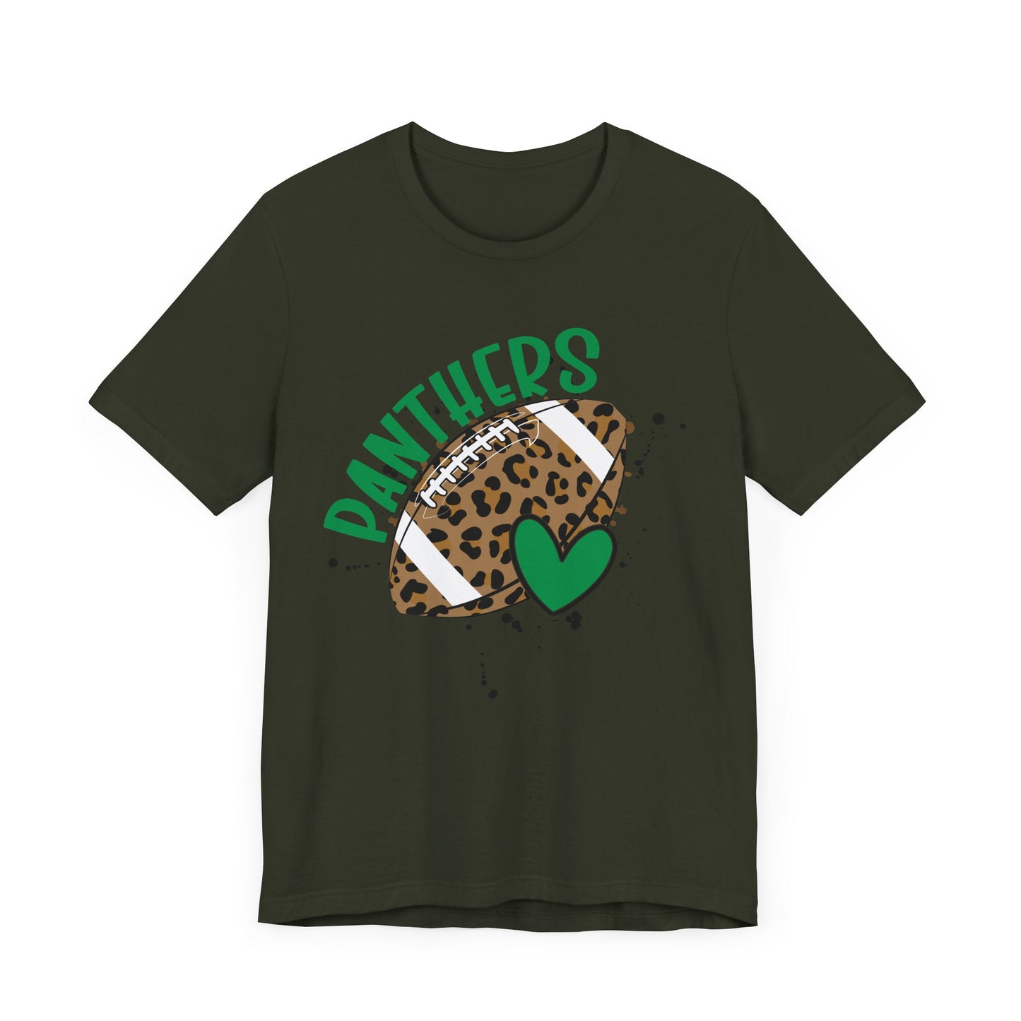 PANTHERS Spirit Unisex Tee - Leopard Football Design