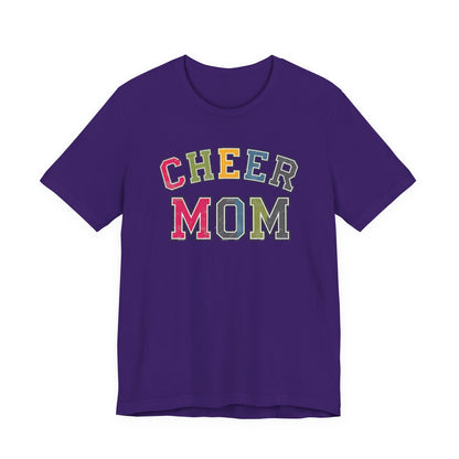 Cheer Mom Rainbow Varsity Bella Canvas Tshirt