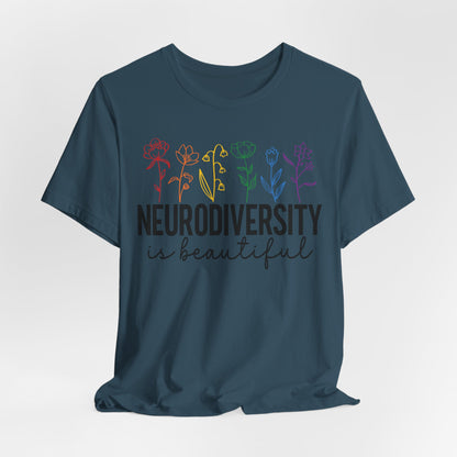 Neurodiversity is Beautiful Tee - Unisex Short Sleeve T-Shirt