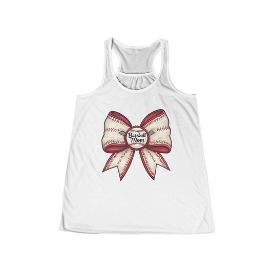 Baseball Mom Racerback Tank, Sports Apparel, Mother's Day Gift, Summer Wear, Mom's Night Out, Team Spirit Shirt, Casual Activewear