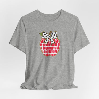Apple Teacher Cute Bella Canvas Tshirt